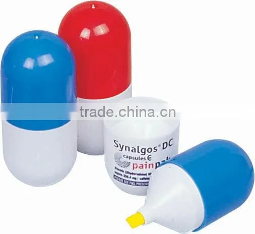 Capsule Pill Shaped Highlighters/colorful Highlighter Pen photo-3