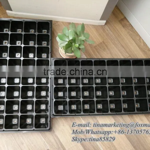Large Cell Black PS Plastic Plug Nursery Plant Seedling Tray for Seed Propagator photo-4