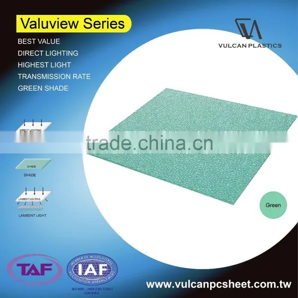 Plastic Polycarbonate Solid / Corrugated Sheets (Valuview Green Series) photo-6