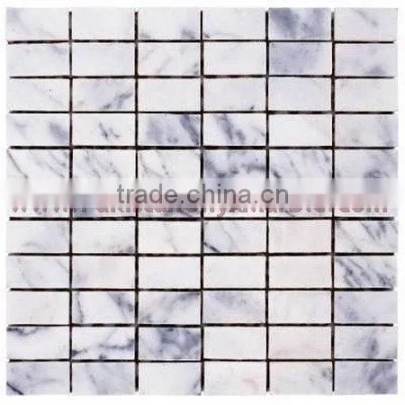 NEW ZIARAT WHITE (CARRARA WHITE) MARBLE MOSAIC TILES photo-5