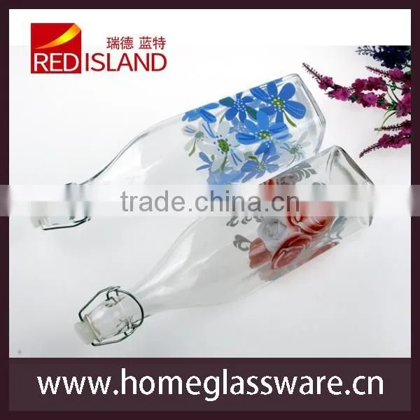Glass Bottles Swing Top Flask Oil Lemoncello Water Craft photo-2