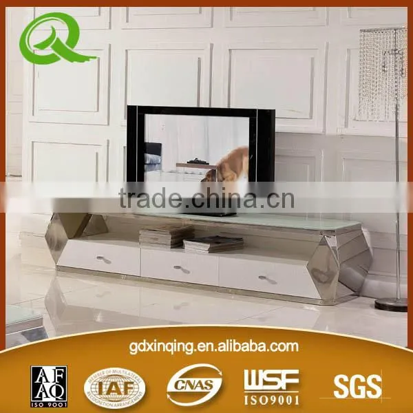 E350 Modern Living Room Furniture Tempered Glass tv Stand photo-2