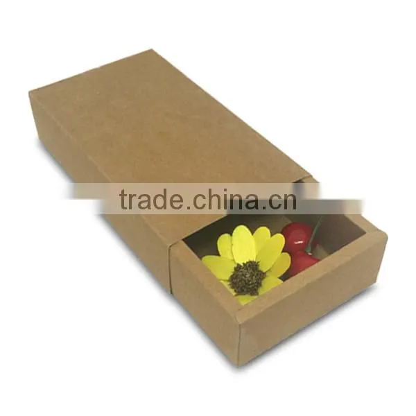 New Style Kraft Pull-out Drawer Boxes for Gift Packaging photo-3