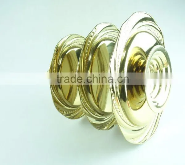 Stainless Steel Three Layer Metal Fruits Plate Leaf Decoration and Clourful photo-3