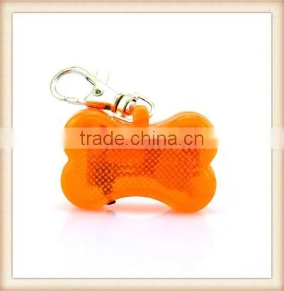 Fashion Bone Shape Pet Dog Cat Led Pendant Tag Safety Light Glow Light Up Collar Flasher photo-2