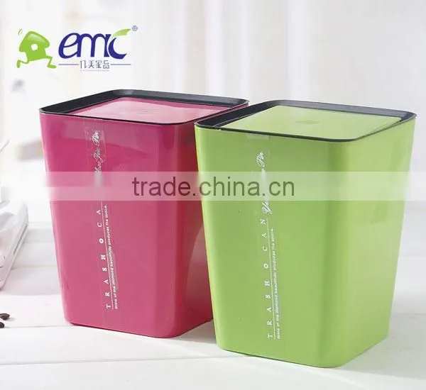 209 Plastic Desk Garbage Can Dustbin PP With Lid