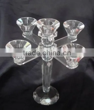 Desk Standing Crystal Candle Holder photo-5