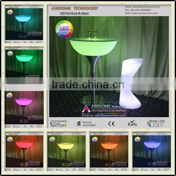 Europe Moree Glow Led Round Bar Table (TP115) photo-2