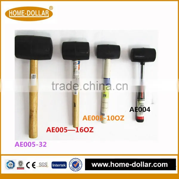 16OZ Black Headed Rubber Mallet photo-3