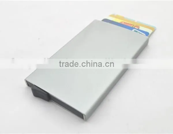 Slim Aluminum Credit Card Holder Metal RFID Protector Wallet photo-2