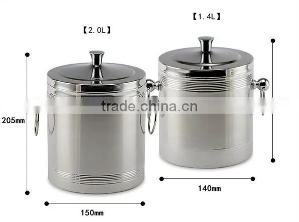 FDA Certification Stainless Steel Ice Buckets Wholesale Ice Bucket Holder photo-3