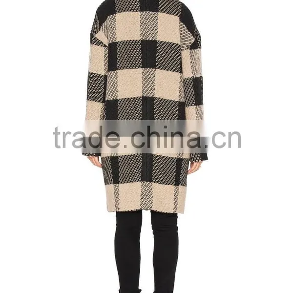 OEM Service Plus Size 100% Wool Women's Coat Keepwarmer photo-4