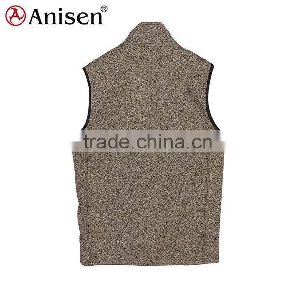 Best Selling Brown Windbreaker Kids Fleece Vest photo-2