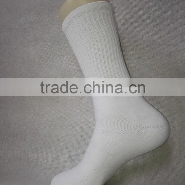 White Blank Sublimation Socks 100 Polyester Socks With Rib on Leg photo-5