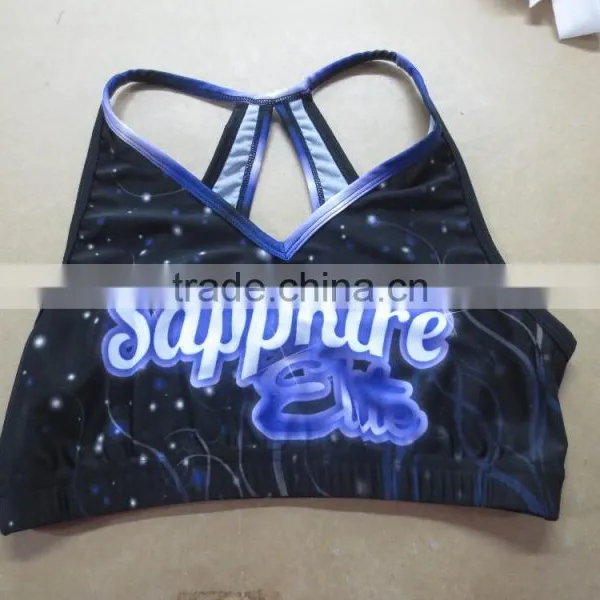 Cool Professional Hot Cheerleading Uniforms, Custom Cheerleading Vests/Sports Bras photo-3
