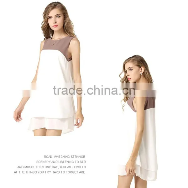 Maxnegio Fashion Woman Chiffon Straight Casual Dress photo-4