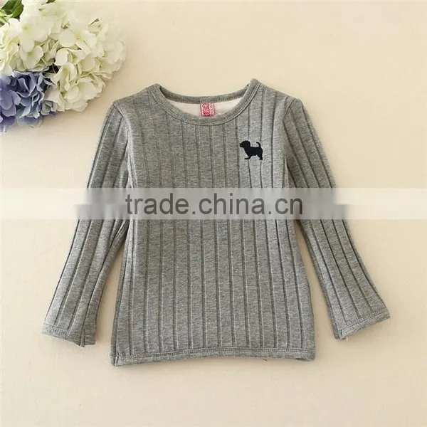 Factory Manufacture Supply Long Sleeves Girl Undershirt in Stock, Kids Warm Undershirts/sweatshirts for Girls photo-4