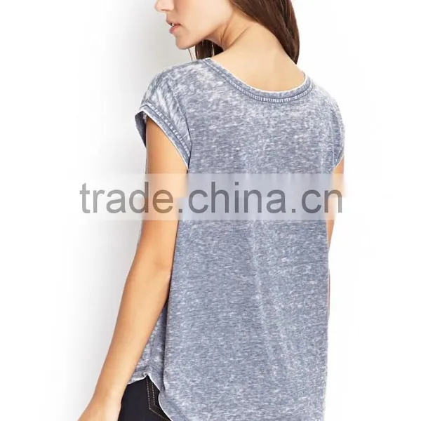 T-shirt With Dirty Washed/snow Washed/vintage Washed photo-2
