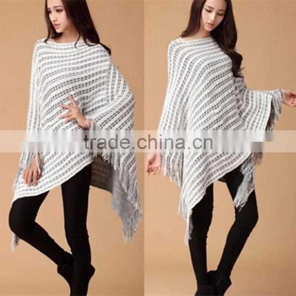 Latest Design Different Color Choice Women Batwing Sleeve Solid Stitching Knit Cardigan New Sweater photo-3