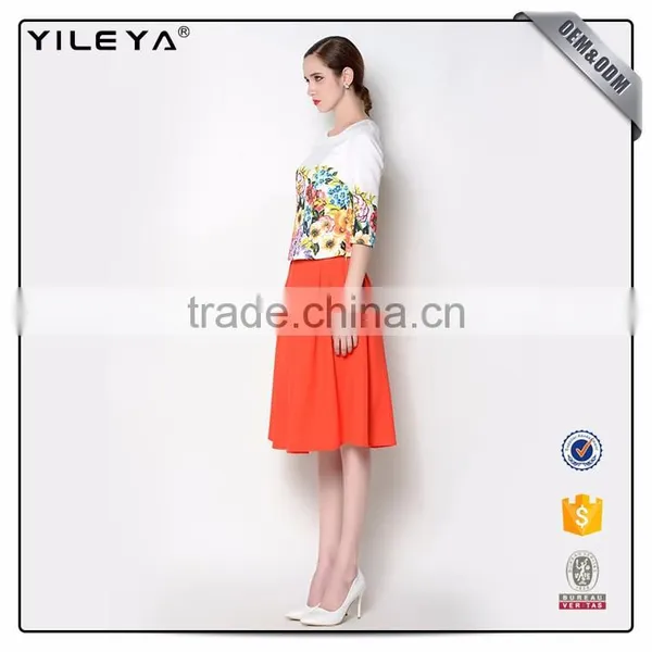ODM & OEM Services Lovely Knee Length Cheap Pleated Skirts photo-3