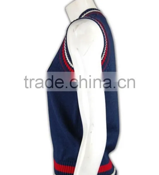 ISO9001/BSCI Manufature Tailored Made Unique School Uniform Sweater Vest photo-3