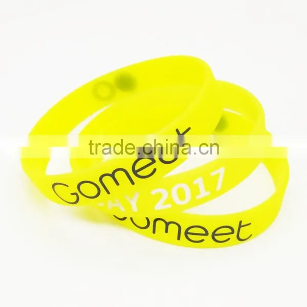 Hot Sale Unisex Pvc Silicone Rubber Slap Wristband photo-2