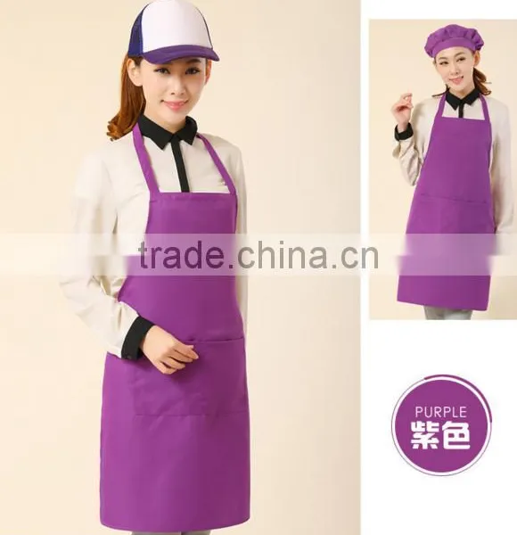 Colorful Fashion Custom Cheap Price Kitchen Linen Apron With Embroidery Logo photo-2