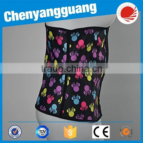 CYG-double Steel Boned Waist Cincher Underbust Waist Trainer Corset photo-4