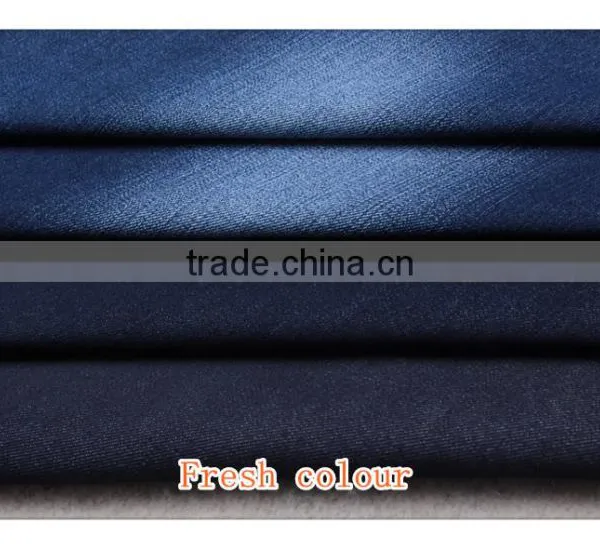 Denim Stocklot Men's Suit Fabric/Foshan Supplier Stretch Jean Fabric photo-4