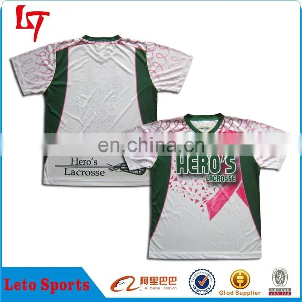 Applique New Lacrosse t Shirts/custom Dye Sublimated Team Lacrosse T-shirt /Lax Jersey photo-3