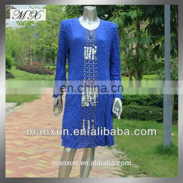 Islamic Women Clothing Abaya Kaftan 2015 With Sequins and Hot Drilling