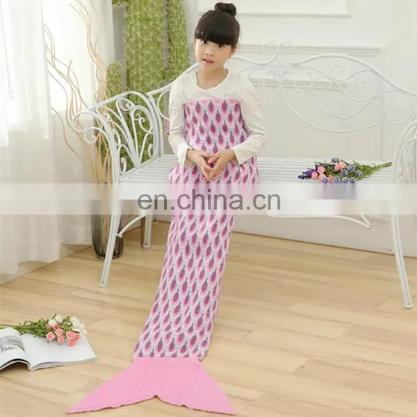 Fashion Home Blanket Kid's Warm Mermaid Tail Blanket photo-2