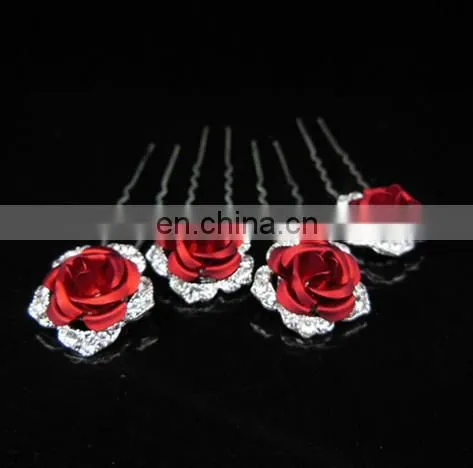 Wholesale New Arrival Crystal Rhinestone Hairwear Wedding Jewelry Decorative Bridal Hair Pin