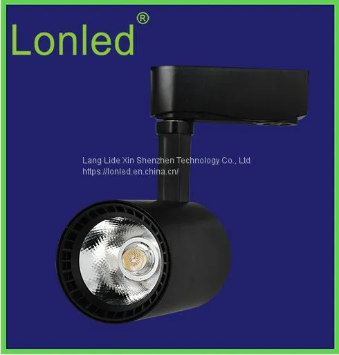 LED COB Track Spotlight Aluminum Case 12W Black / White High Power photo-2