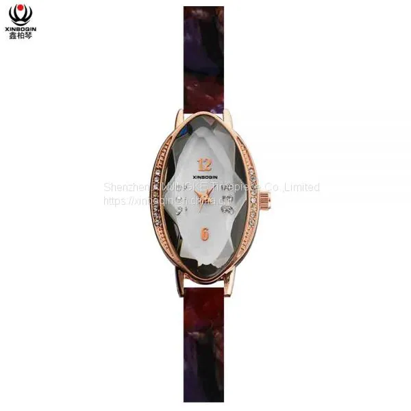 XINBOQIN Factory Custom LOGO Simple Style Fashion Business High Quanlity Women Original Quartz Acetate Watch photo-4