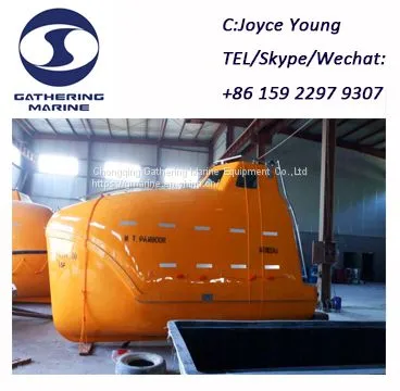 High Speed 6 Knots Marine Free Fall FRP Lifeboat photo-3
