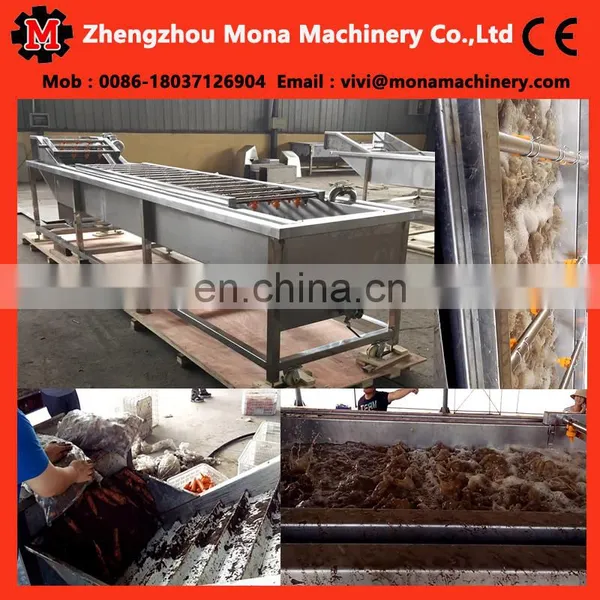 Full Automatic Root Vegetable Washing Cleaning Peeling Skinning Blanching Machine photo-3