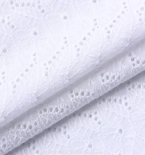 Swiss Lace 100% Cotton Swiss Voile Lace Fabric Embroidered Wholesale photo-3