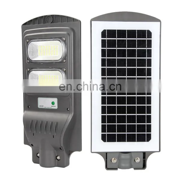 Outdoor Led Solar Panel Street Lamp 20w 40w 60 w LED All in One Solar Led Garden Street Light With Pole photo-3