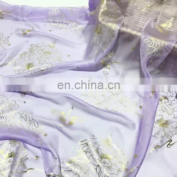 Wholesale 30D Thin Wedding Decoration Chiffon Bronzed Fabric photo-5