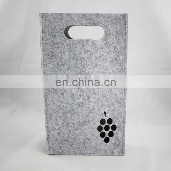 Amazon Hot Sale Christmas Non Woven Felt Red Wine Bottle Bag photo-2
