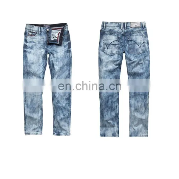DiZNEW Wholesale Men Pencil Ripped Cotton Slim Stretch New Skinny Denim Jeans photo-3