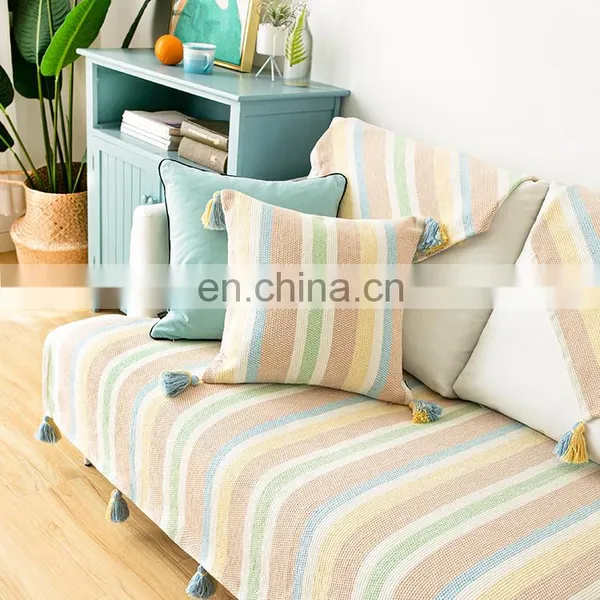 Wholesale Non Slip Cover Stripe Sofa Couch Protection Sofa Cover for Home Decor photo-6