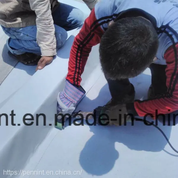 Hot Sale PVC Waterproofing Membrane Roofing Sheets Basement Material Single-ply Grey/white Weldable photo-3