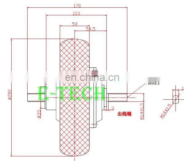 High Quality 8" 36v 350w Brushless Scooter Hub Motor photo-6