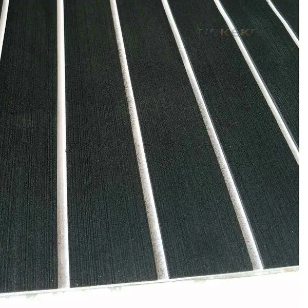NEKEKE EVA Deck Sheet Foam Sheet Composite DeckingCheap Outdoor Decking Black + White Lines