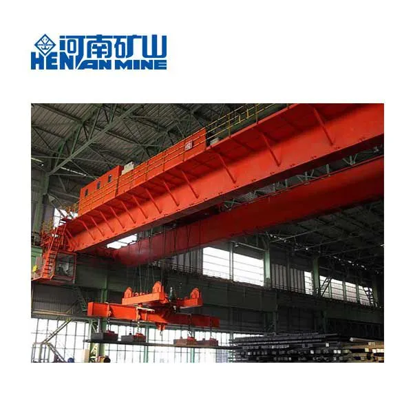 QL 5+5t 10+10t Double Beam Magnetic Overhead Crane With Lifting Beam for Steel Plate photo-2