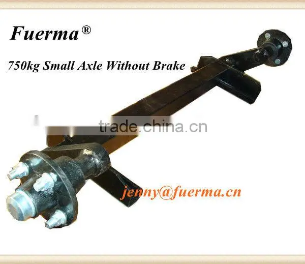 Rubber Torsion Trailer Axle Without Brake