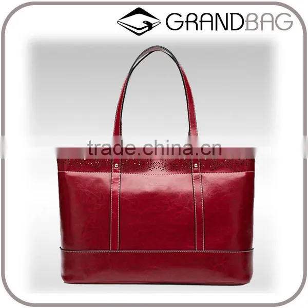 2016 Fashion Hollow Out Carve Pattern Genuine Leather Handbag Classic Shoulder Bag for Women photo-5