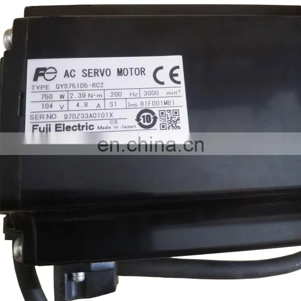 90% New Fuji Electric AC Servo Motor GYS751D5-RC2 photo-4